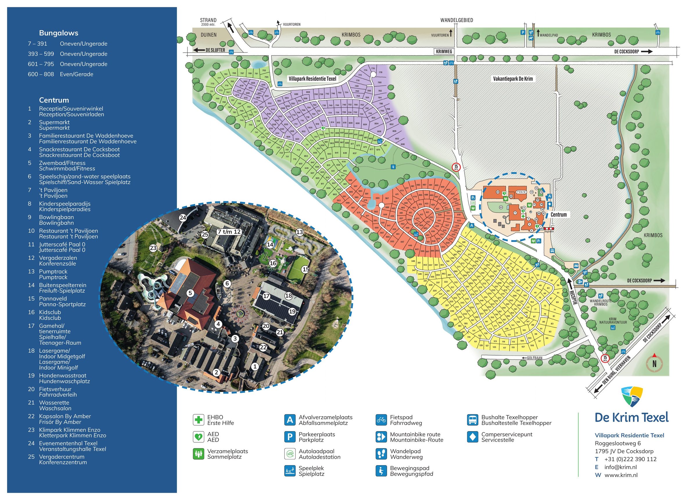 Plattegrond Villapark Residentie Texel